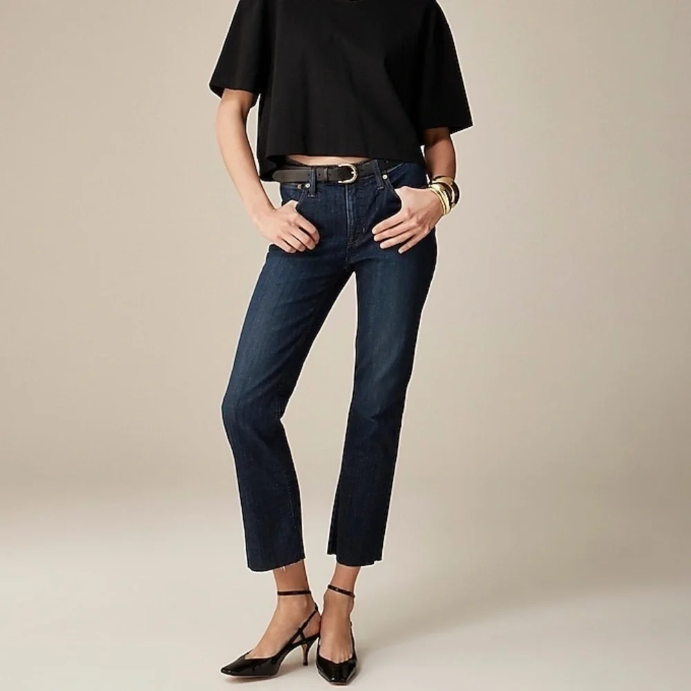 J.CREW - 9" Demi-boot crop Raw Hem Jeans Size 26 - Picture 8 of 8